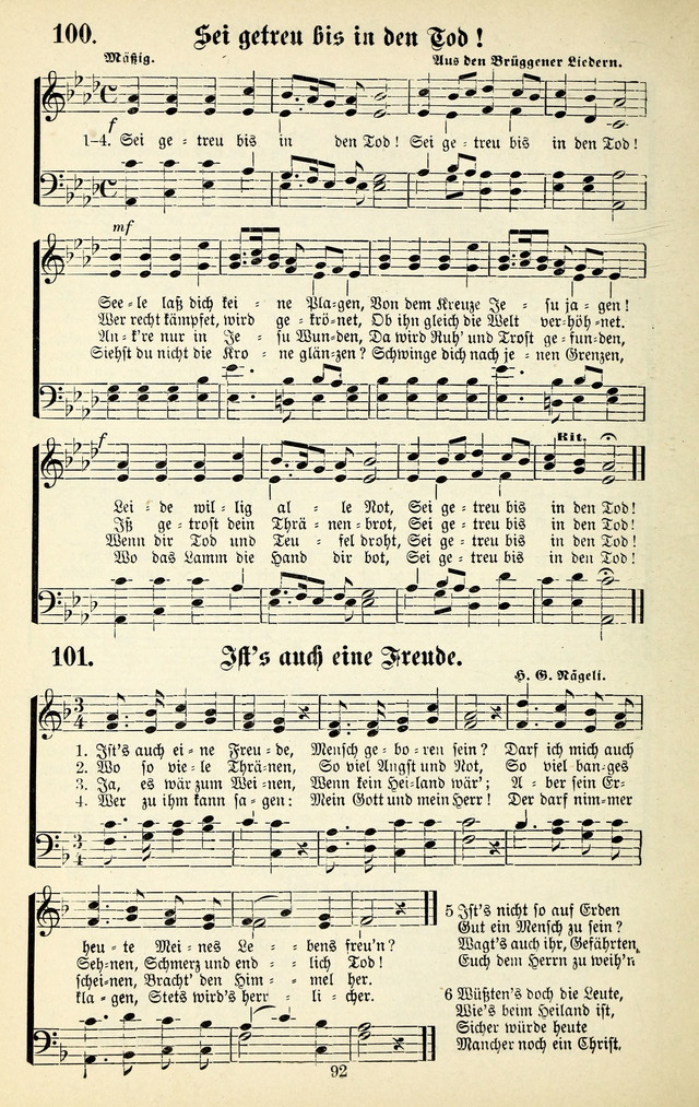 Heils-Lieder, eine Sammlung Geistlicher Lieder für Sonntagsschulen, Jugendvereine page 90