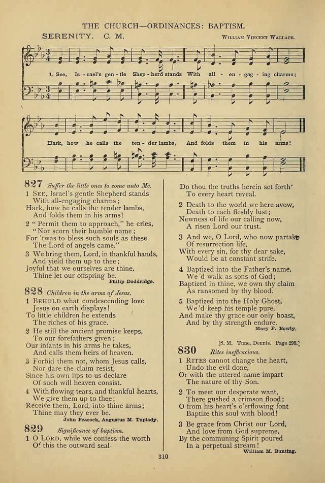 Hymnal of the Methodist Episcopal Church page 307