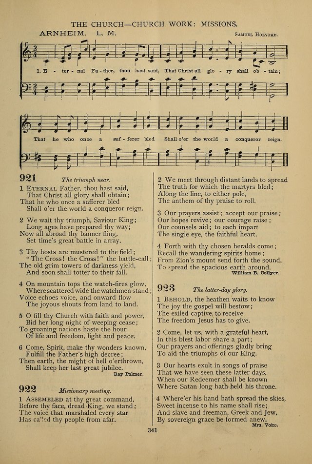 Hymnal of the Methodist Episcopal Church page 338