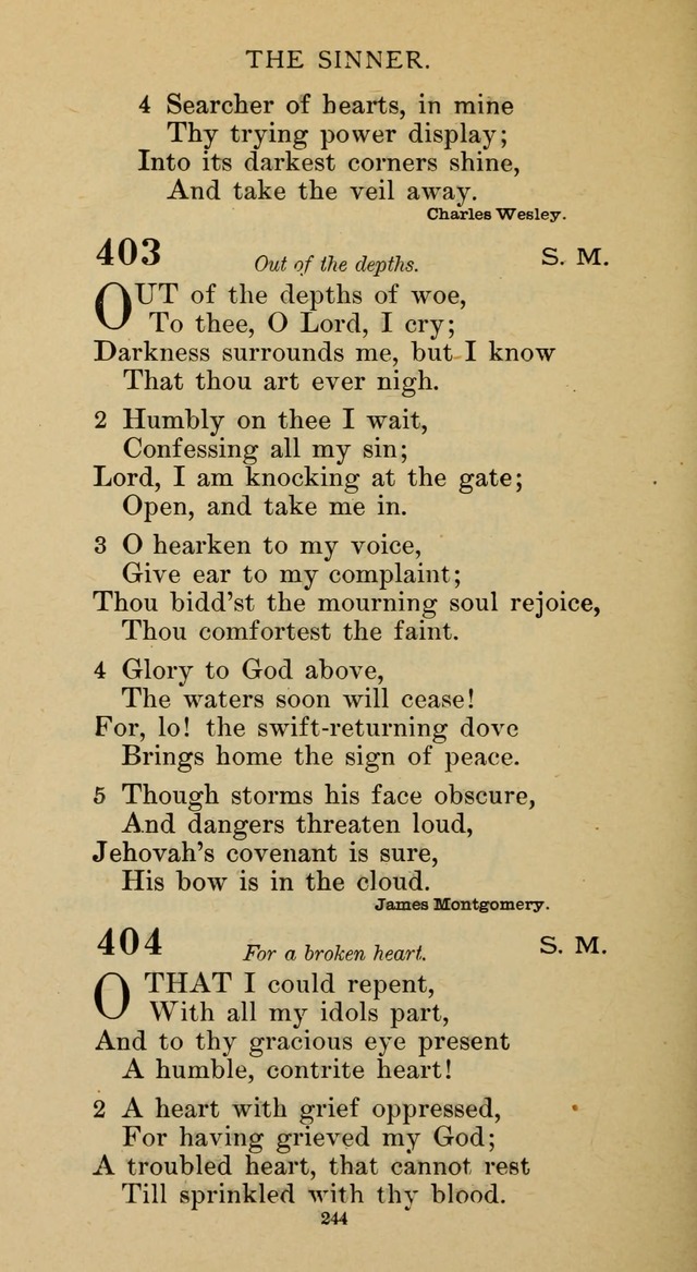 Hymnal of the Methodist Episcopal Church page 244