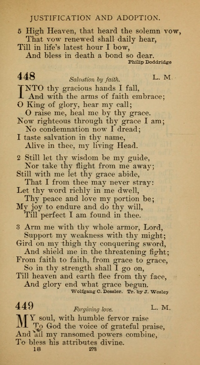 Hymnal of the Methodist Episcopal Church page 273