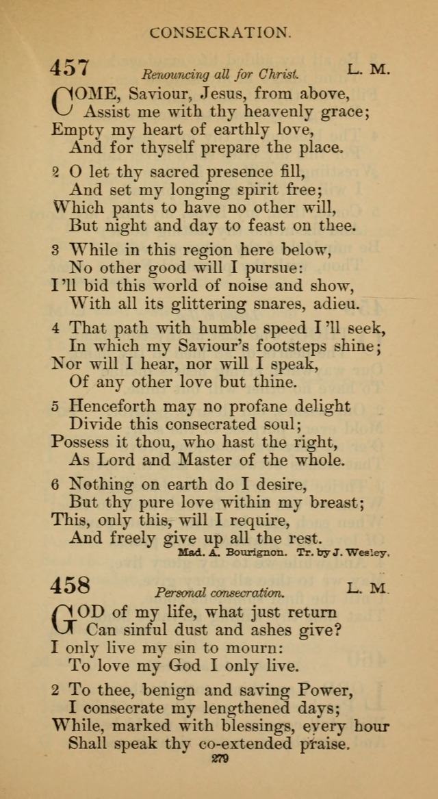 Hymnal of the Methodist Episcopal Church page 279