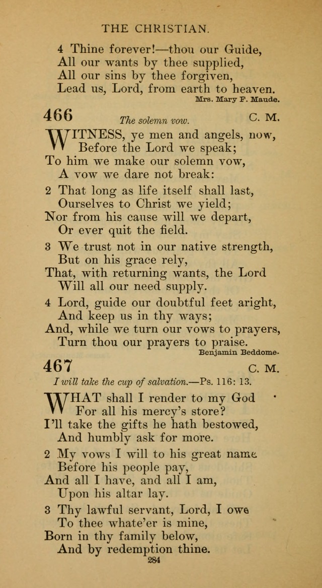 Hymnal of the Methodist Episcopal Church page 284