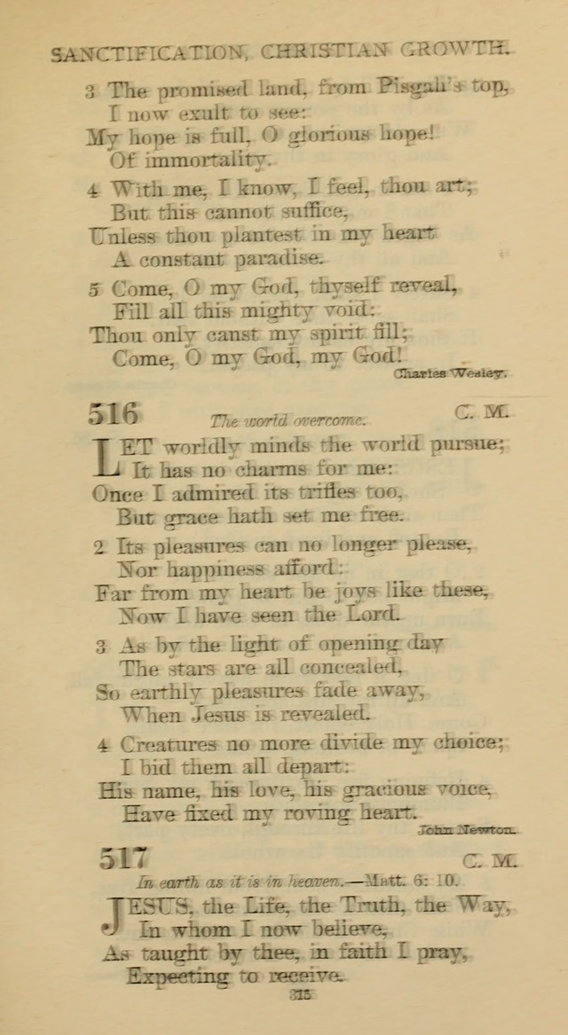 Hymnal of the Methodist Episcopal Church page 315