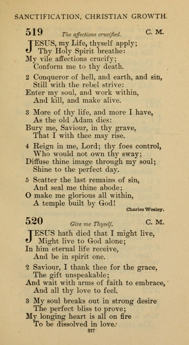 Hymnal of the Methodist Episcopal Church page 317