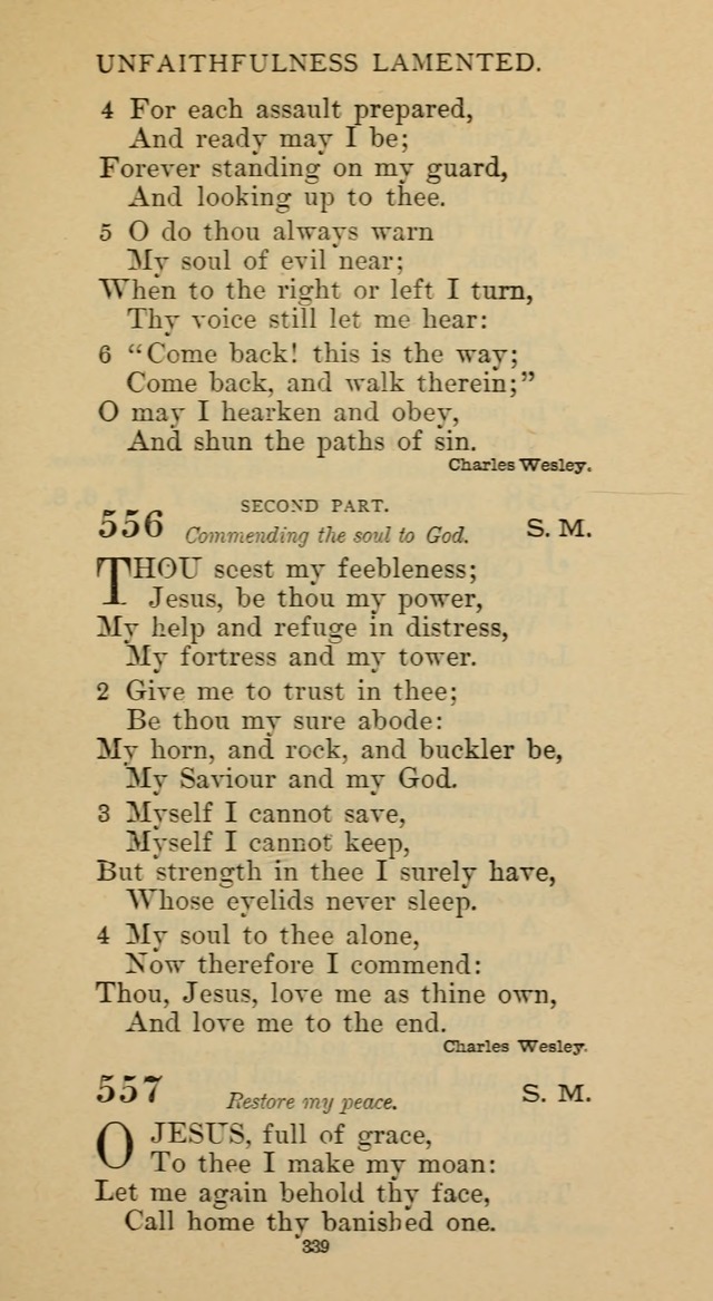 Hymnal of the Methodist Episcopal Church page 339