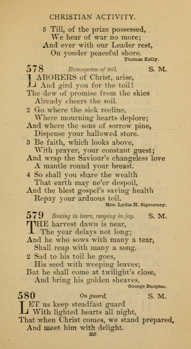 Hymnal of the Methodist Episcopal Church page 355