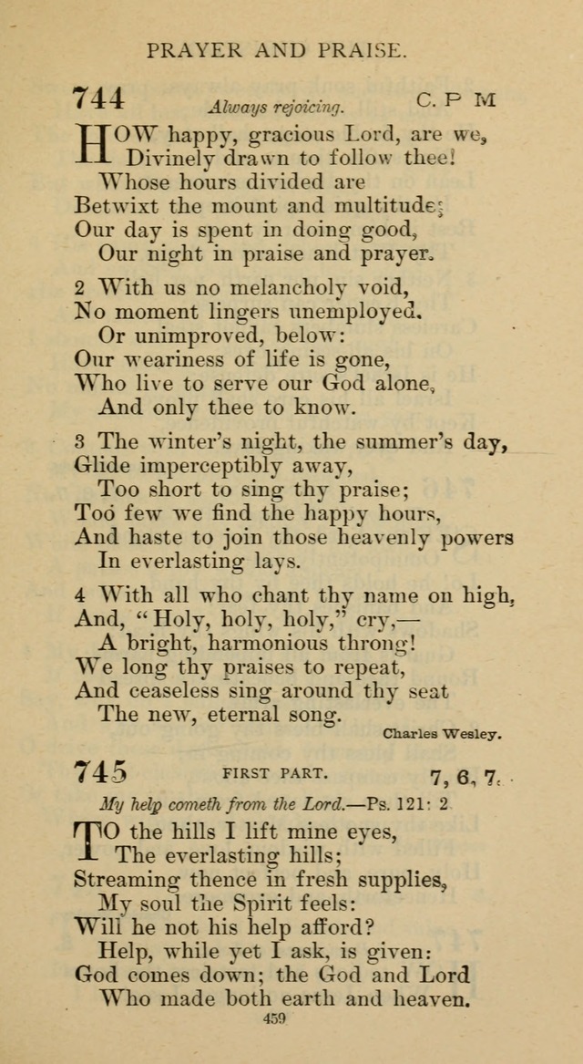 Hymnal of the Methodist Episcopal Church page 459