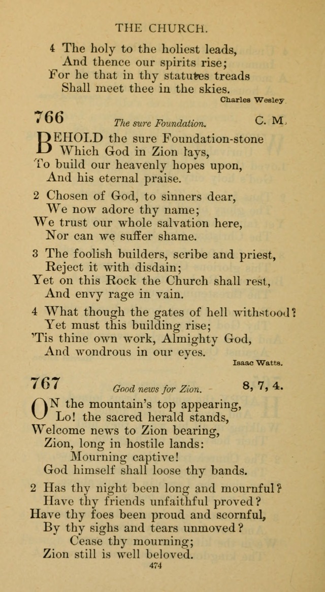 Hymnal of the Methodist Episcopal Church page 474