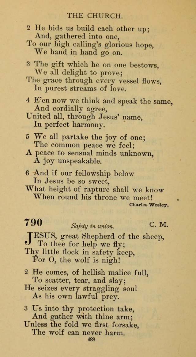 Hymnal of the Methodist Episcopal Church page 488