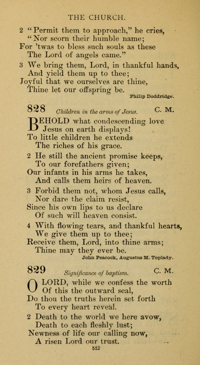 Hymnal of the Methodist Episcopal Church page 512