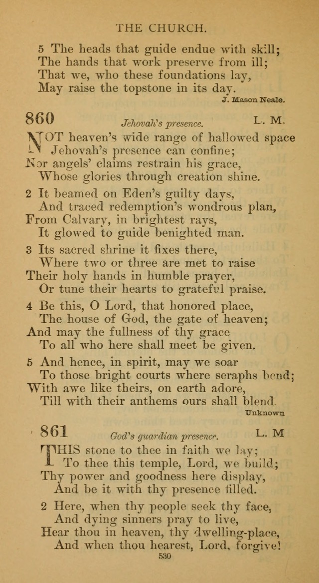 Hymnal of the Methodist Episcopal Church page 530