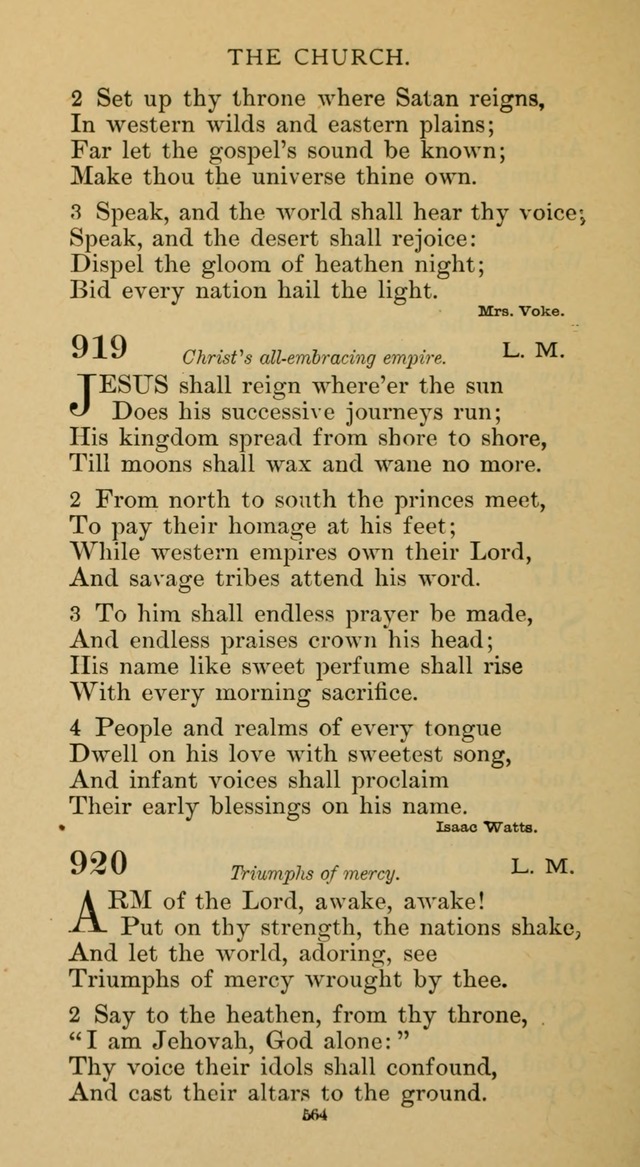 Hymnal of the Methodist Episcopal Church page 564