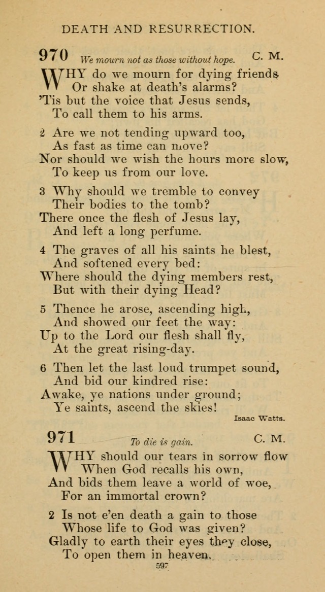 Hymnal of the Methodist Episcopal Church page 597
