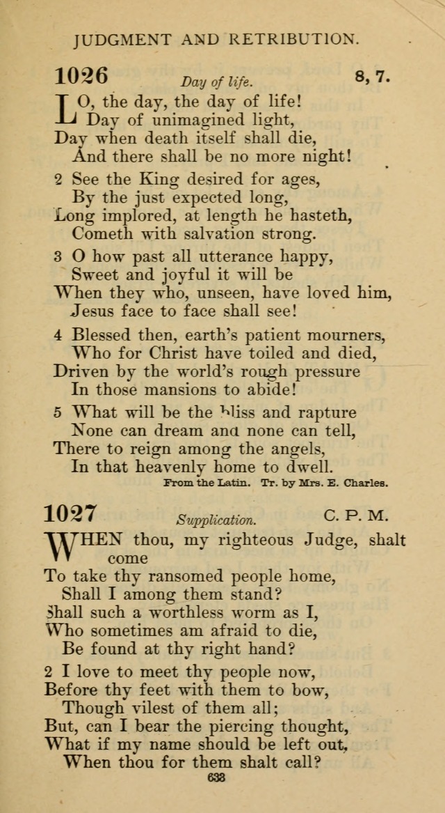 Hymnal of the Methodist Episcopal Church page 633