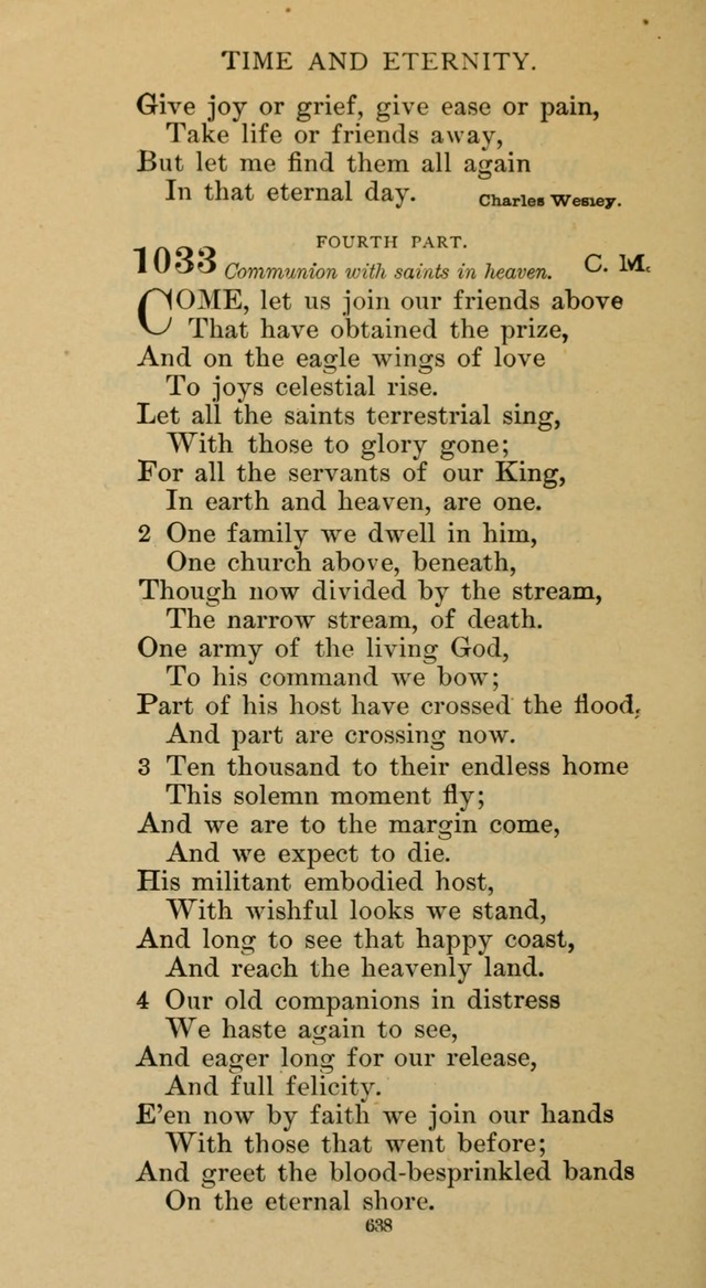 Hymnal of the Methodist Episcopal Church page 638