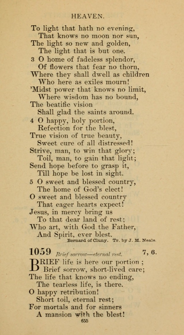 Hymnal of the Methodist Episcopal Church page 655