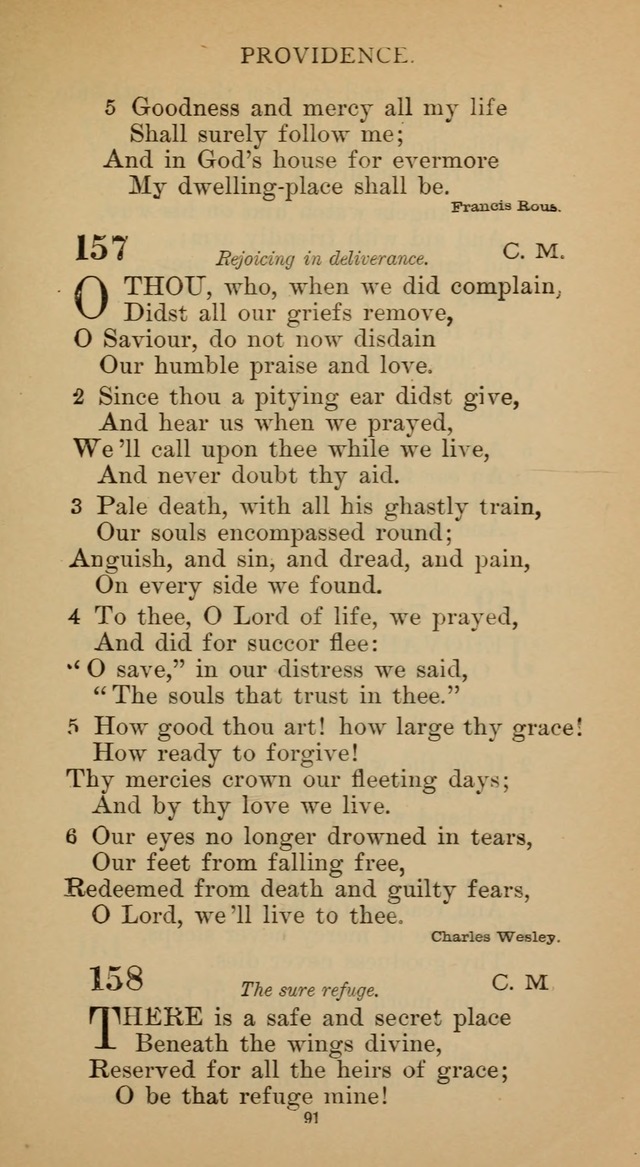 Hymnal of the Methodist Episcopal Church page 91
