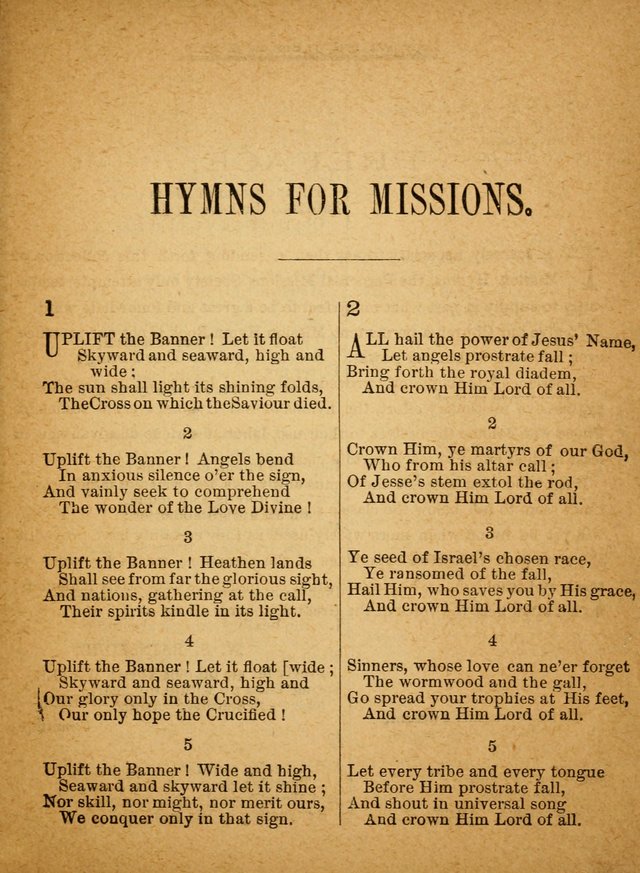 Hymns for Missions with Tunes (Words only) page 6