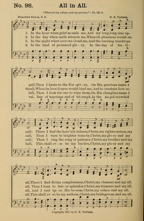 Hymns New and Old: for use in Gospel meetings and other religious services page 98