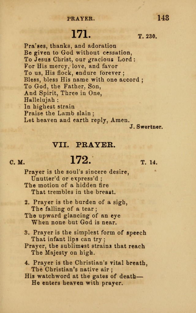 Hymns and Offices of Worship: for use in schools: with an appendix of tunes page 143