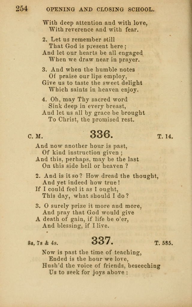 Hymns and Offices of Worship: for use in schools: with an appendix of tunes page 254