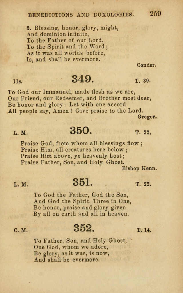 Hymns and Offices of Worship: for use in schools: with an appendix of tunes page 259