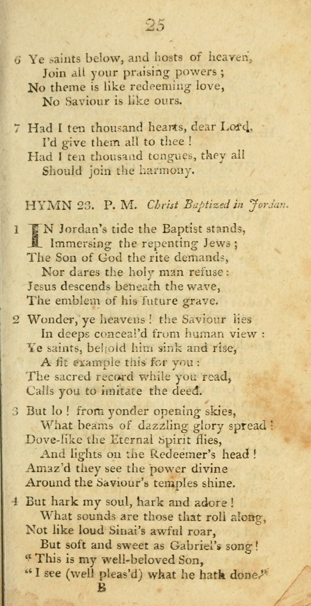 Hymns, Original and  Selected, for the Use of Christians. (5th ed. corr.) page 25