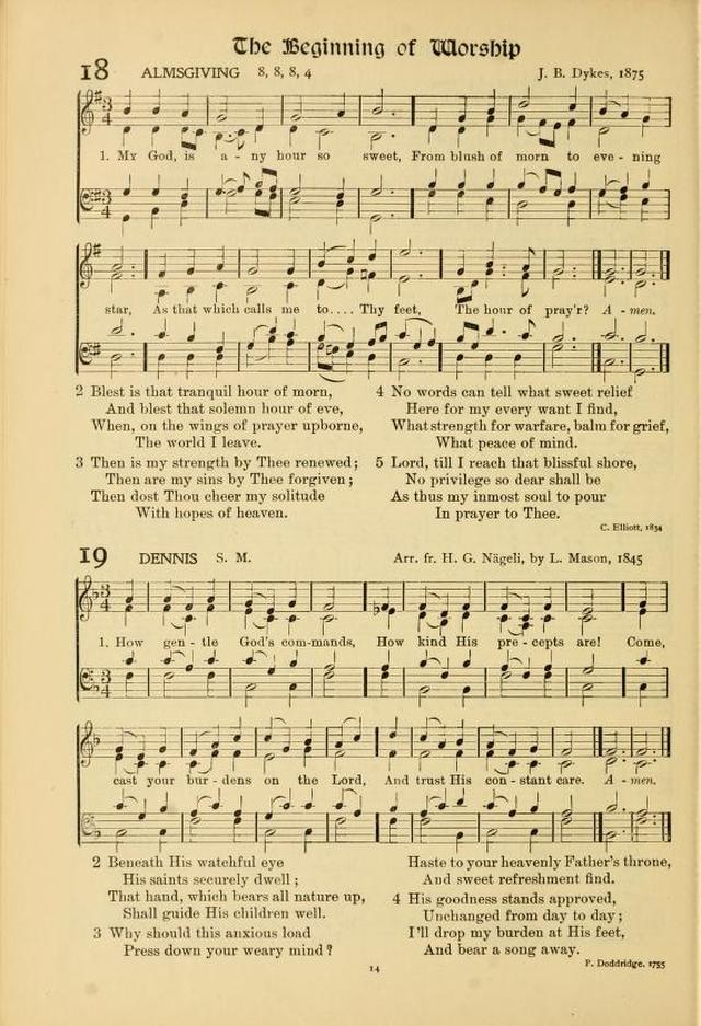 Hymns of Worship and Service (Chapel Ed., 4th ed.) page 16