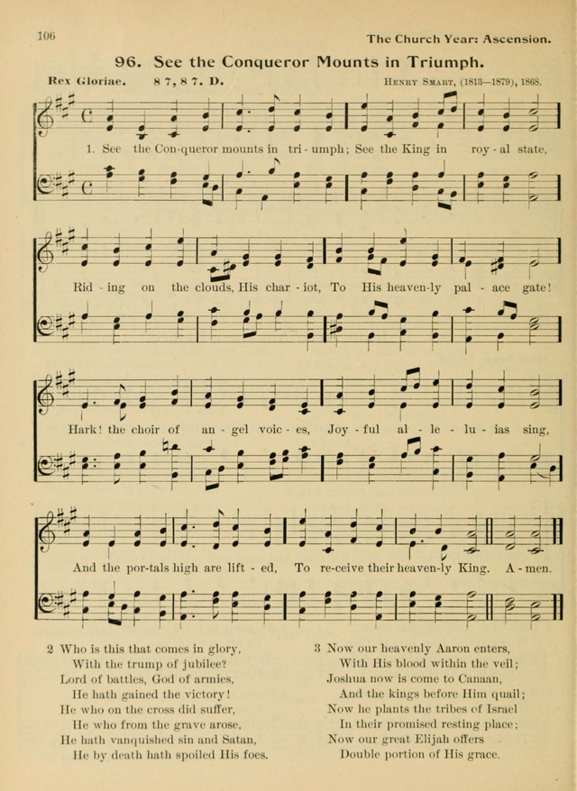 Hymnal and Order of Service: for churches and Sunday-schools page 106