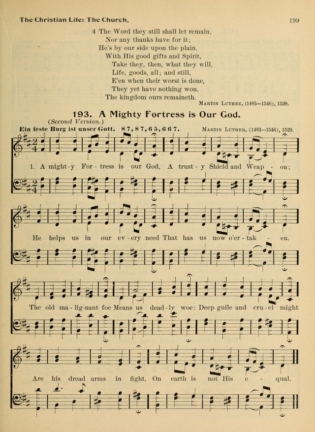 Hymnal and Order of Service: for churches and Sunday-schools page 199