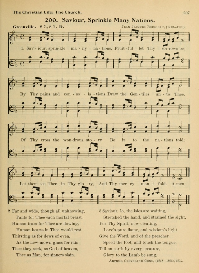 Hymnal and Order of Service: for churches and Sunday-schools page 207