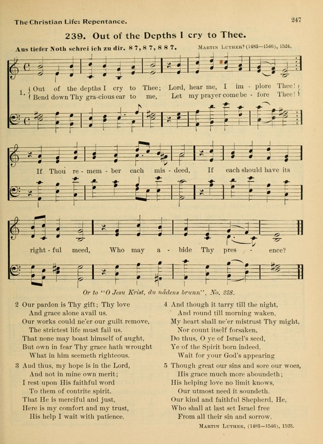 Hymnal and Order of Service: for churches and Sunday-schools page 247
