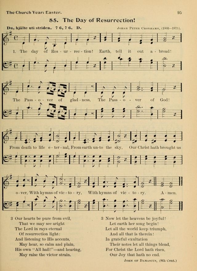 Hymnal and Order of Service: for churches and Sunday-schools page 95