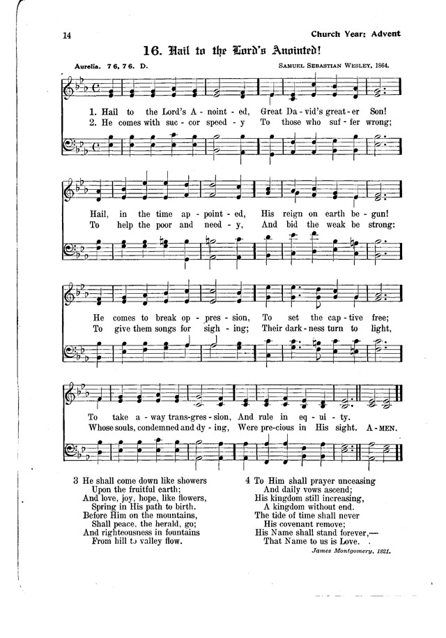 The Hymnal and Order of Service page 14