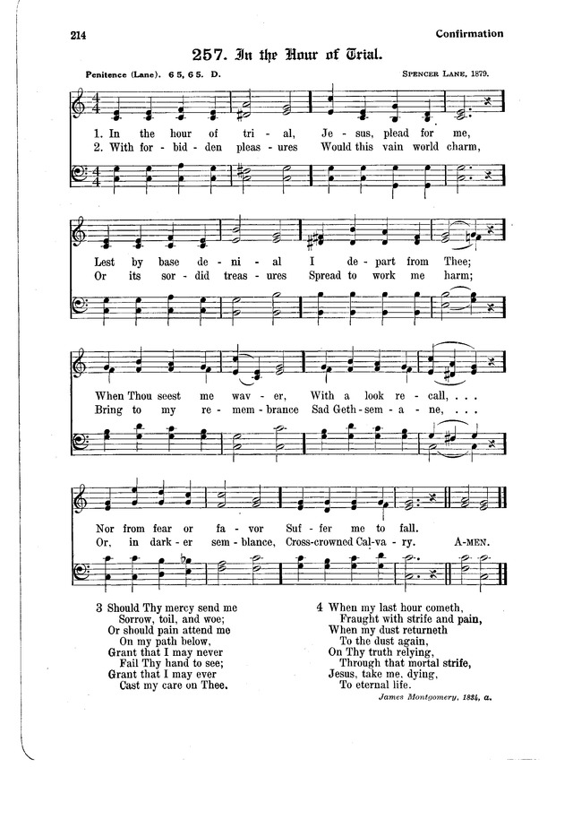 The Hymnal and Order of Service page 214