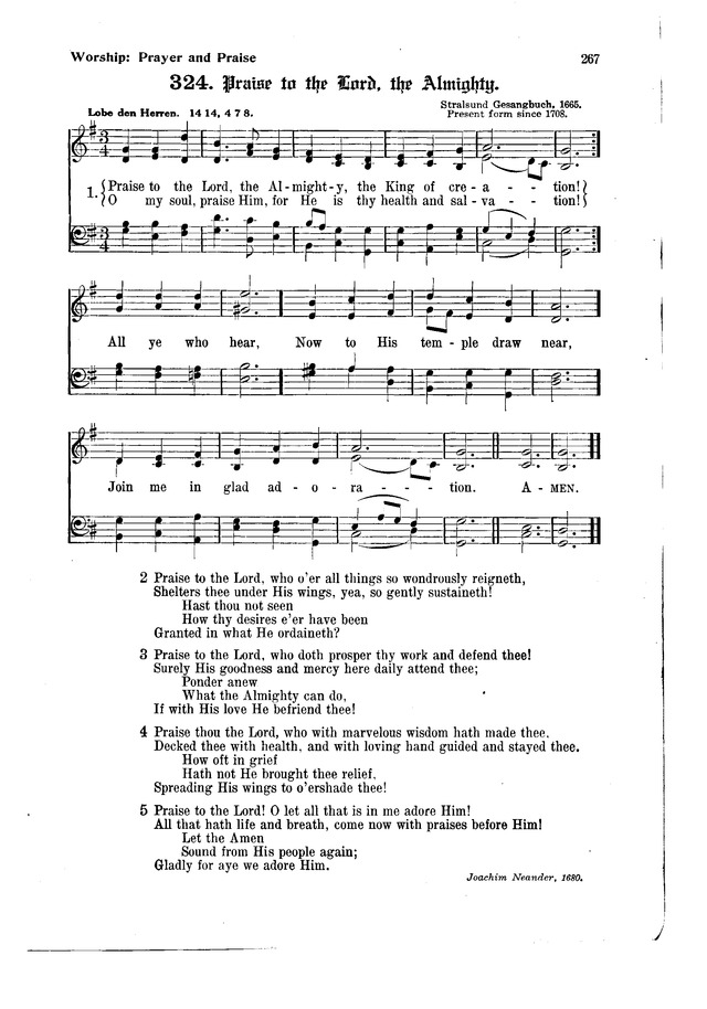 The Hymnal and Order of Service page 267
