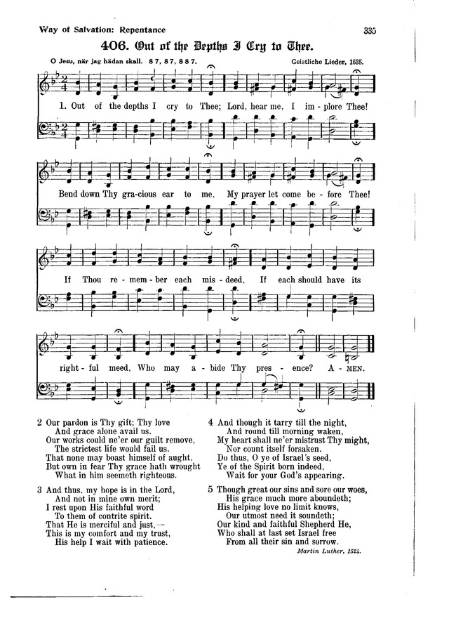 The Hymnal and Order of Service page 335