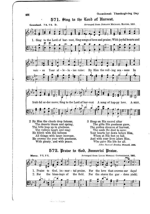 The Hymnal and Order of Service page 466