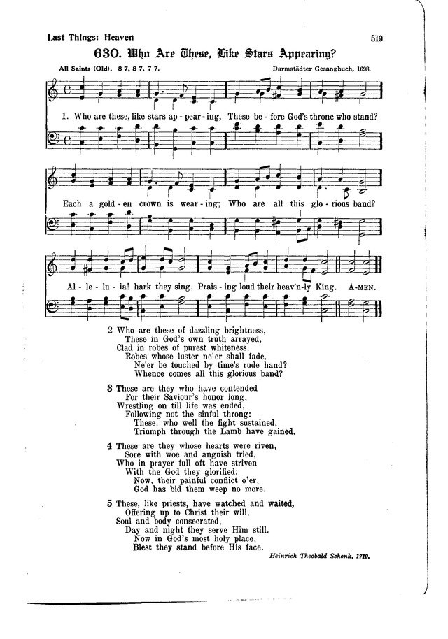 The Hymnal and Order of Service page 519