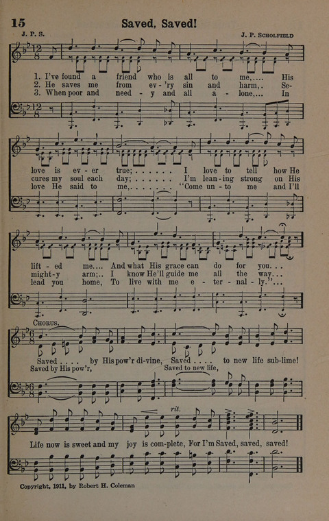 Hymns of Praise Numbers One and Two Combined: for the church and Sunday school page 15