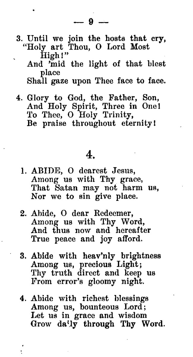 Hymnal and Prayer Book: compiled by the Lutheran Church Board for Army and  Navy of the Ev. Lutheran Synod of Missouri, Ohio, and other states, and of the joint Ev. Lutheran Synod of...(3rd. ed.) page 3