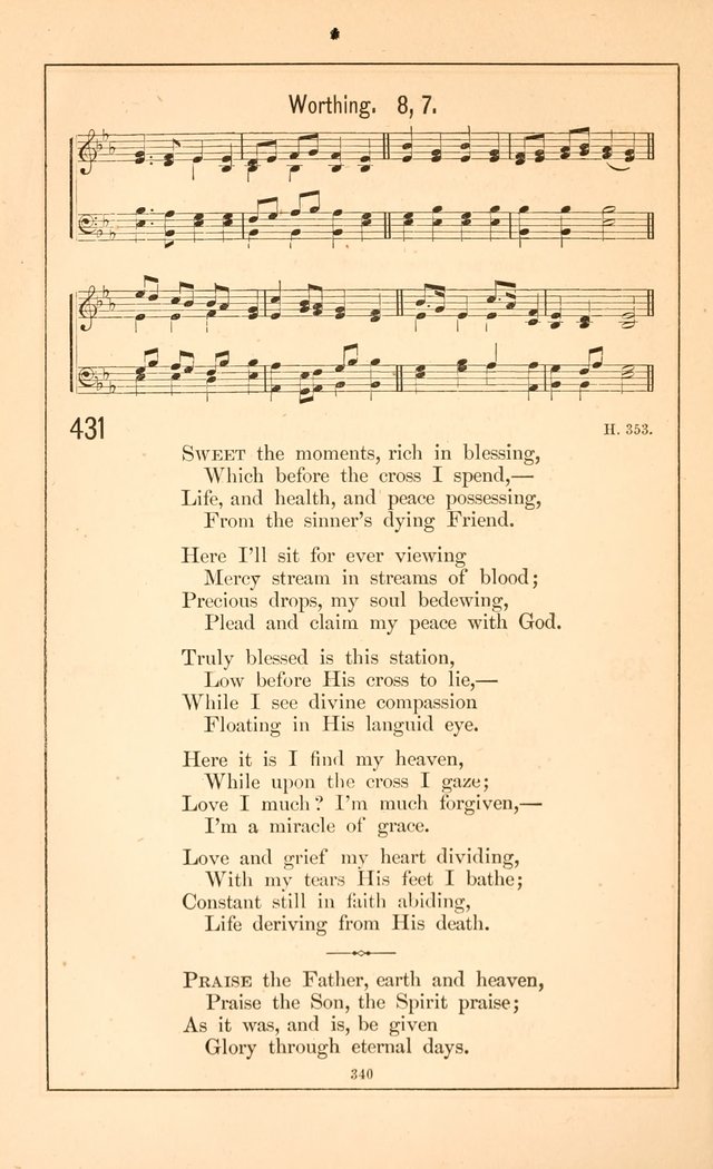 Hymnal of the Presbyterian Church page 338