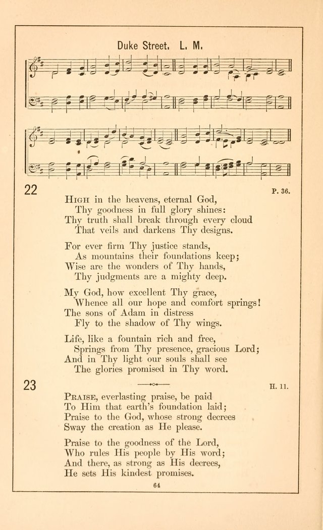 Hymnal of the Presbyterian Church page 62