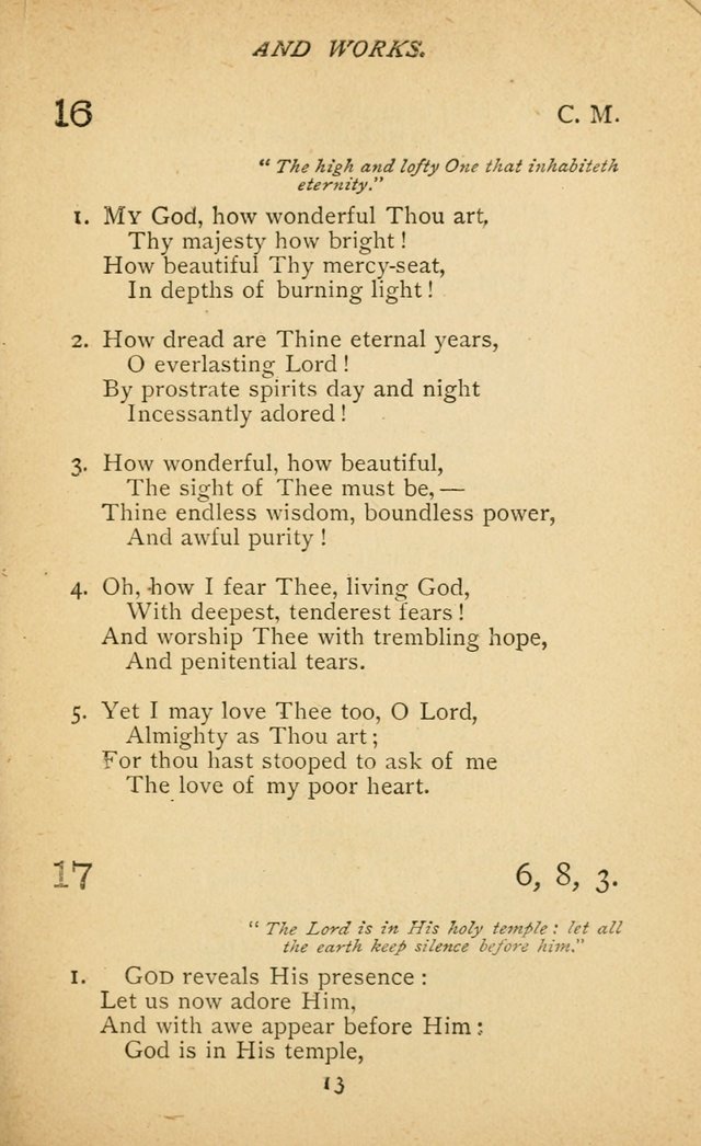 Hymnal of the Presbyterian Church in Canada page 13