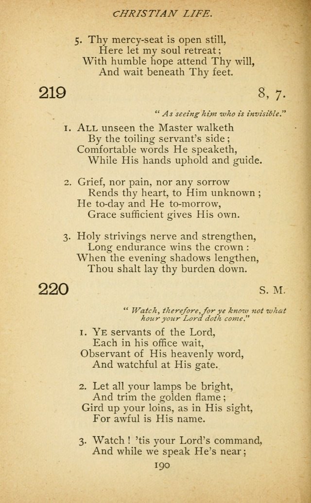Hymnal of the Presbyterian Church in Canada page 190