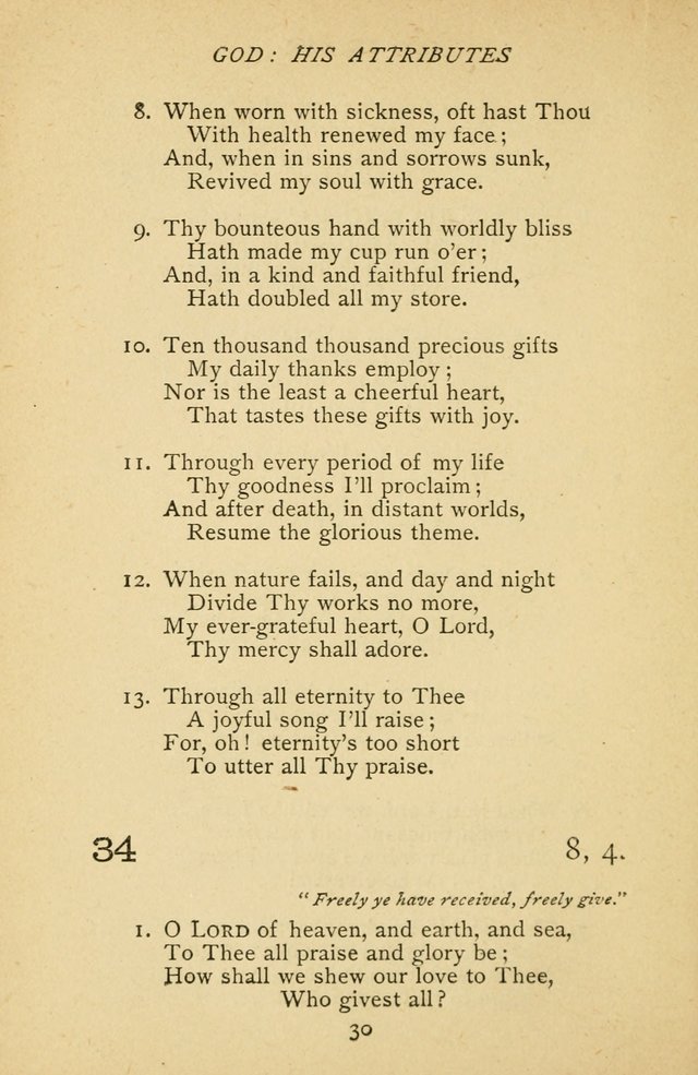 Hymnal of the Presbyterian Church in Canada page 30
