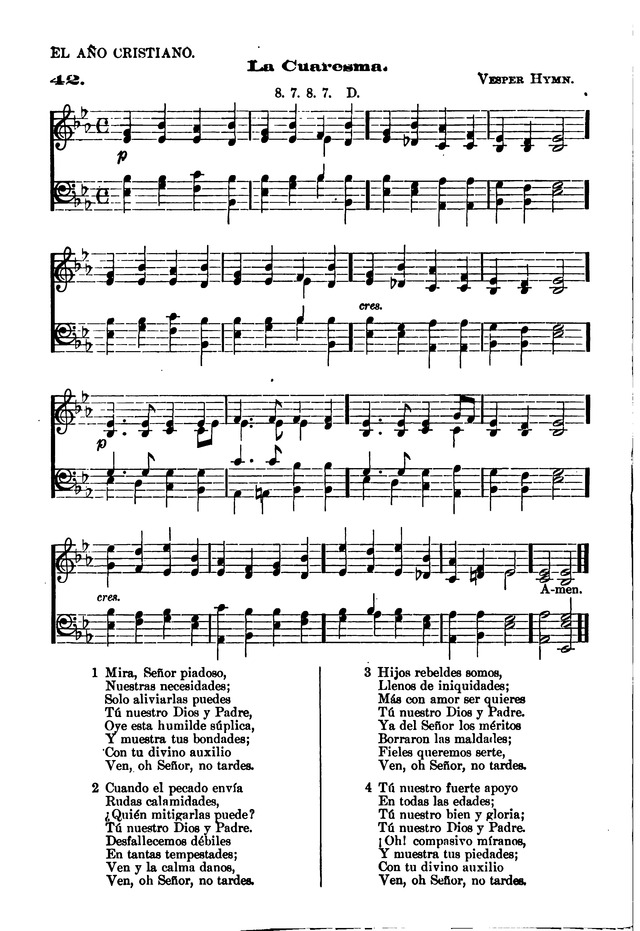 Himnario provisional con los cánticos: Según el uso de la Iglesia Episcopal Americana, para Congregaciones Españoles page 40