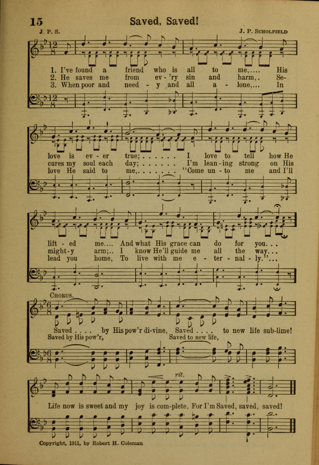 Hymns of Praise: for the Church and Sunday School page 15