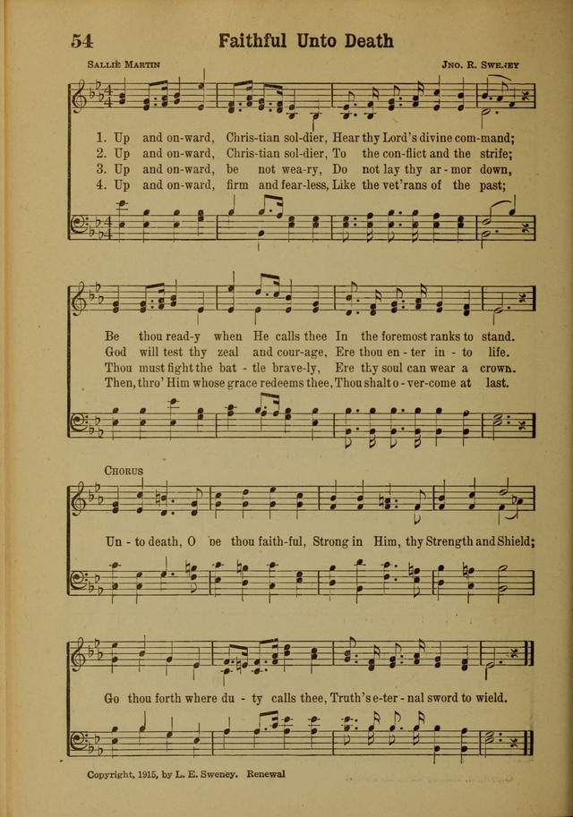 Hymns of Praise: for the Church and Sunday School page 54